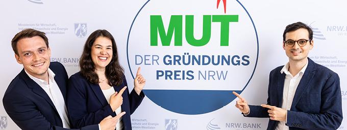 Franziska Brandmann, Marcel Schliebs und Alexander Brockmeier von der SO DONE GmbH